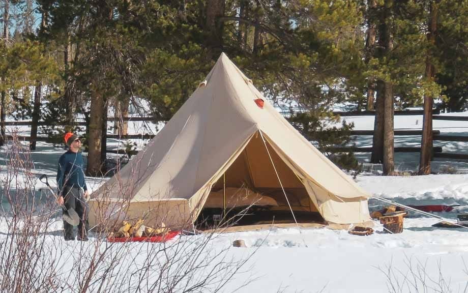 How to Pitch a Tent in Deep Snow