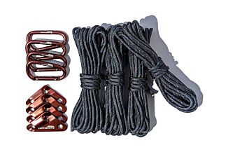 Pro Rope Set 4pcs with Triangle Sliders & Carabiners