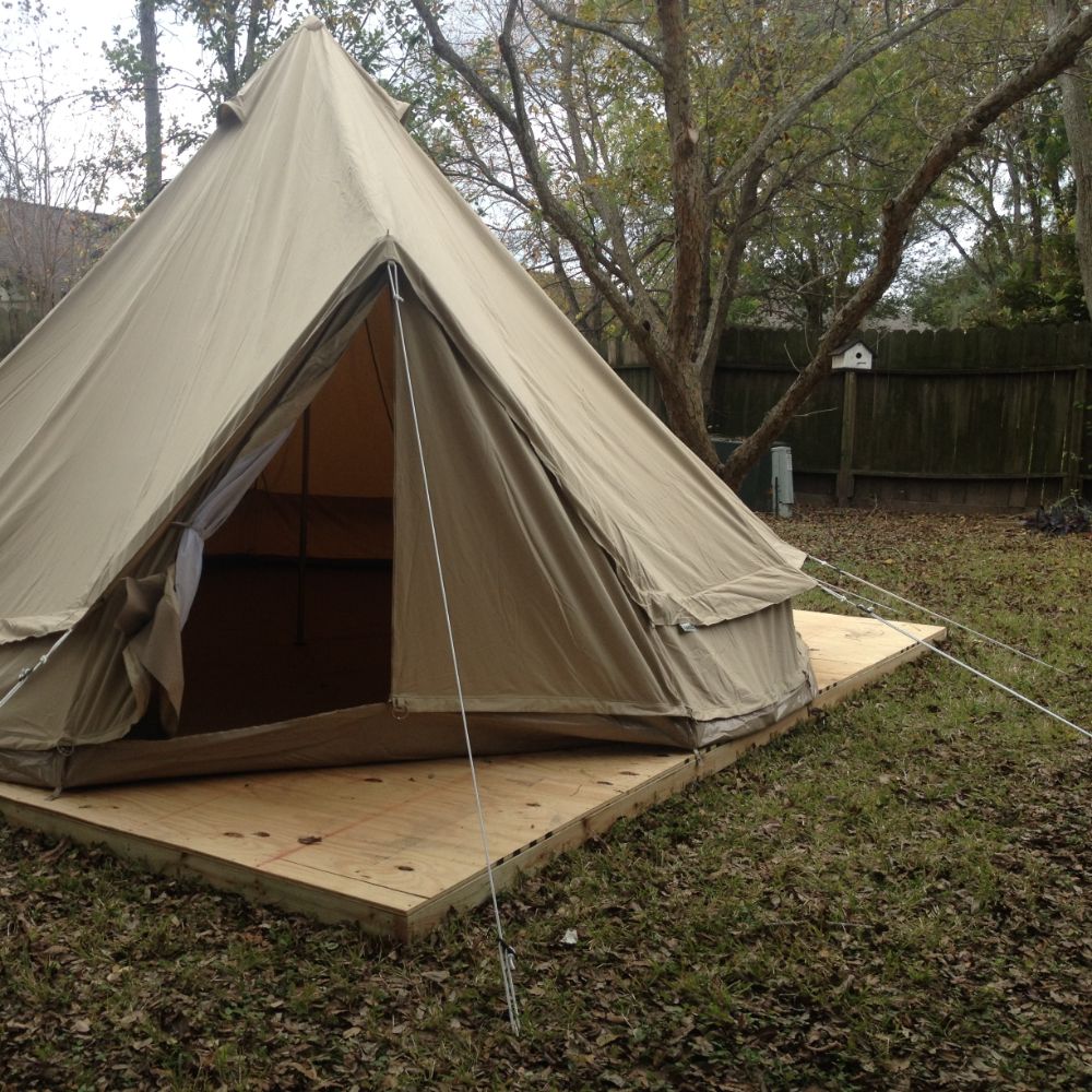 Comment construire une plate-forme de tente 11