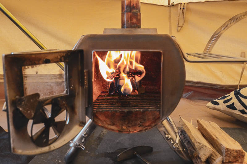 Tent Stove Fire